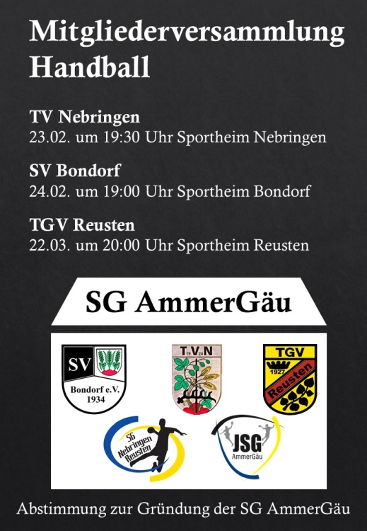 Mitgliederversammlung Handball